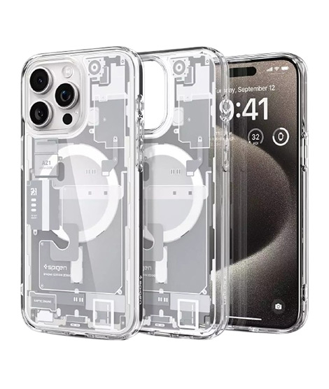 iShopping - Spigen Ultra MagFit Anti Yellowing Case For Apple Iphone 15 Pro Zero One White (AGL07036)