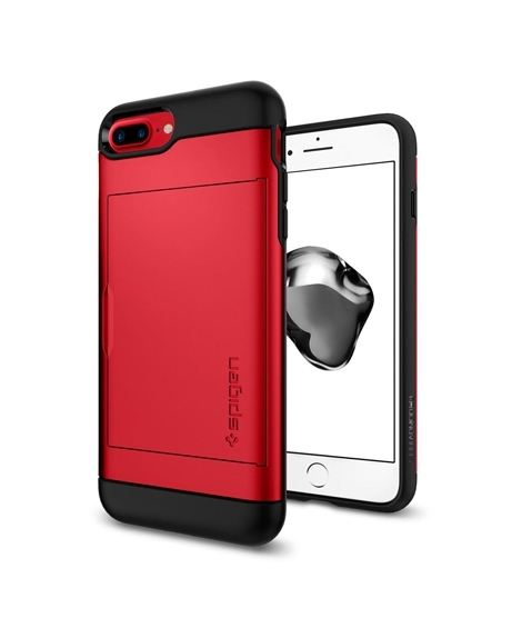 iShopping - Spigen Slim Armor CS Red Case For iPhone 8 Plus