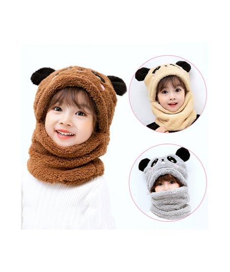 iShopping - SS Mart Winter Children Hat Plus Fleece Kids Cartoon Cap