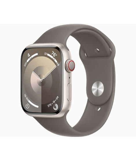 iShopping - Apple Watch Series 9 Starlight Aluminum Case With Sport Band-GPS & Cellular-41 mm-Clay