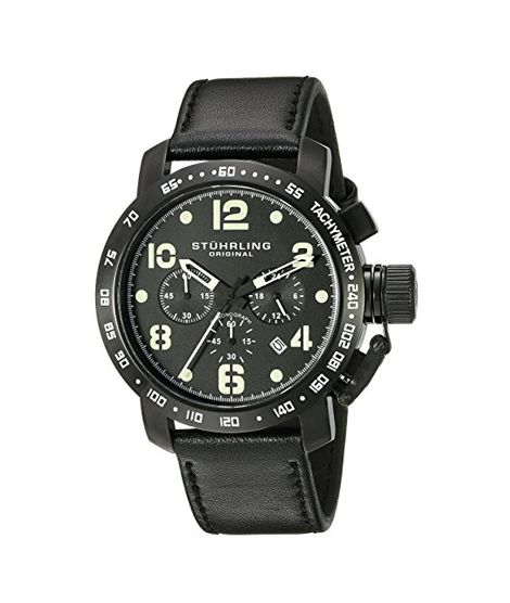 iShopping - Stuhrling Original Aviator 641 Men's Watch Black (641.03)