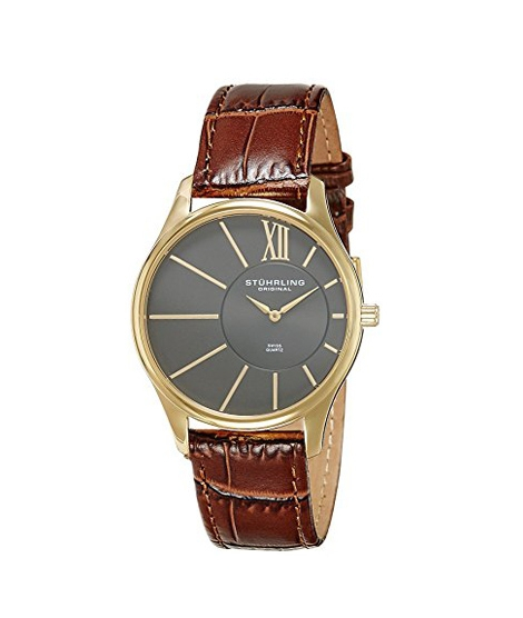 iShopping - Stuhrling Original Cuvette SD Men's Watch Brown (553.3335K54)