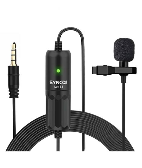 iShopping - Synco Lavalier Microphone Black (LAV-S8)