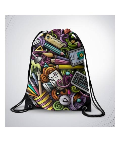 iShopping - Traverse Graffiti Printed Drawstring Bag (T285DRSTR)