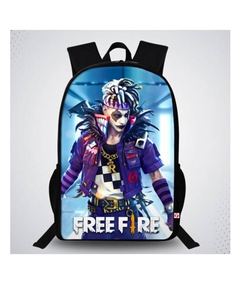 iShopping - Traverse Free Fire Digital Printed School Bag (T616TWH)