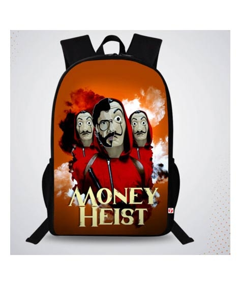 iShopping - Traverse Money Heist Digital Printed Backpack (T788TWH)