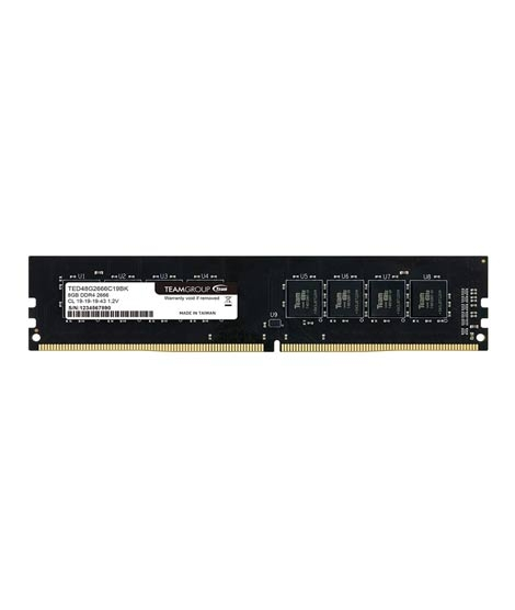 iShopping - TeamGroup Elite 8GB DDR4 Desktop Memory RAM (TED48G2666C19BK)