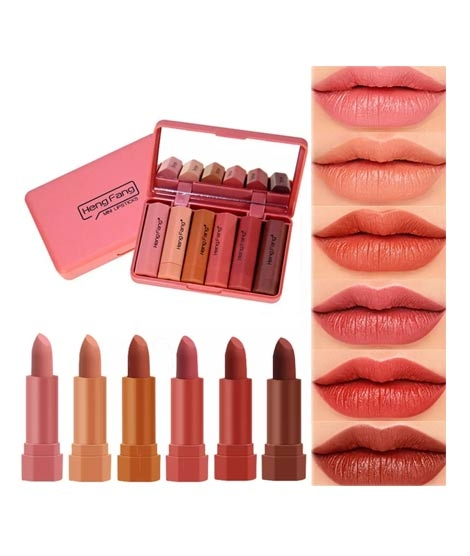 iShopping - Telemall 6 Pcs Nourishing Matte Organic Lipstick Set