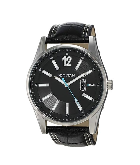 iShopping - Titan Analog Men's Watch Black (9322SL04)