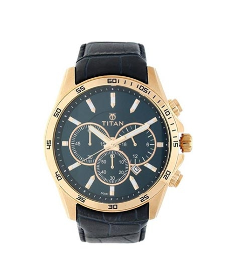 iShopping - Titan Analog Men's Watch Blue (90022WL02)
