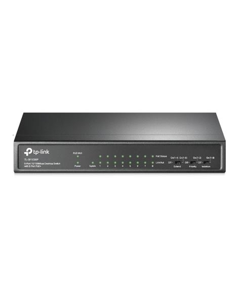 iShopping - TP-Link 9-Port 10/100Mbps Desktop Switch with 8-Port PoE+ (TL-SF1009P)