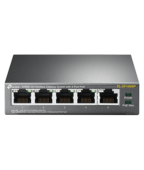 iShopping - TP-Link 5-Port 10/100Mbps Desktop Switch with 4-Port PoE (TL-SF1005P)