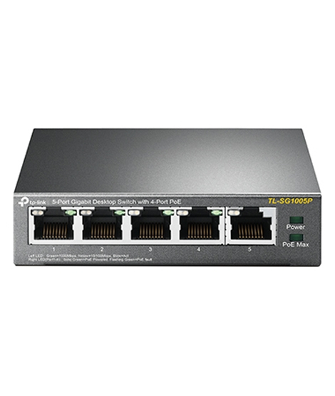 iShopping - TP-Link 5-Port Gigabit Desktop Switch with 4-Port PoE (TL-SG1005P)