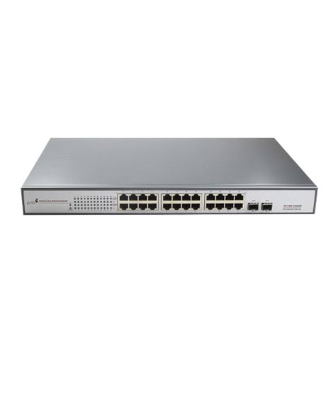 iShopping - Pollo 24 Port Gigabit PoE 2 SFP Ports Network Switch (PLN-1124GB-SFP)