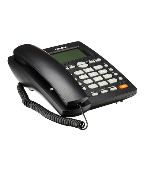 iShopping - Uniden Corded Caller ID Speaker Phone Black (AS7412)