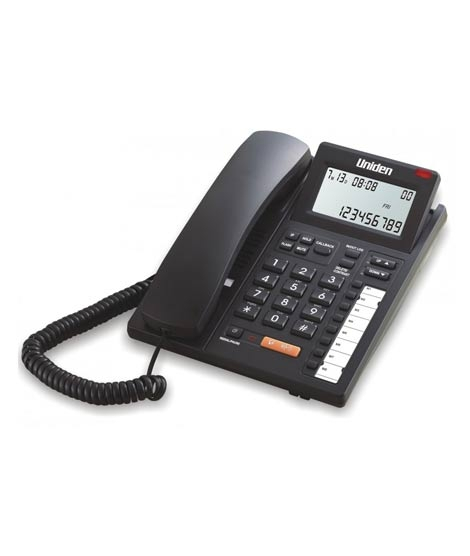 iShopping - Uniden Corded Landline Telephone Black (AS7411)