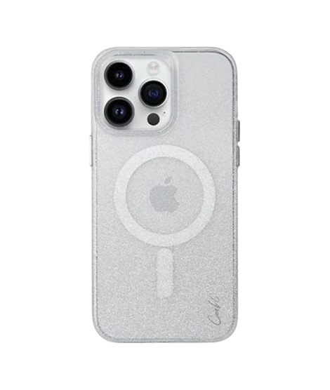 iShopping - Uniq Coehl Lumino Case For iPhone 14 Pro - Sparkling Silver