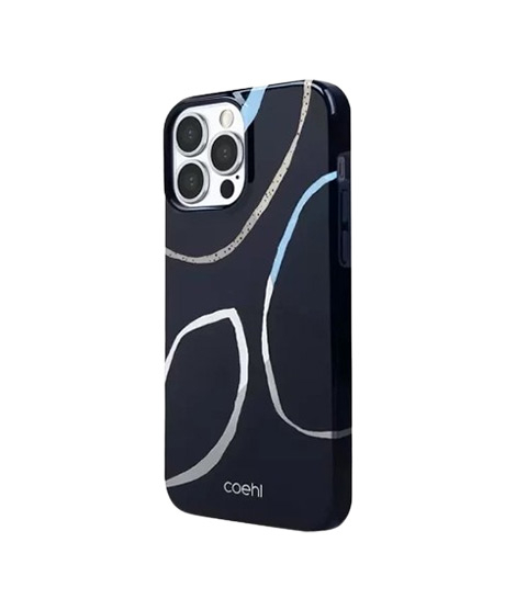 iShopping - Uniq Coehl Valley Case For iPhone 13 Pro Max - Navy Blue