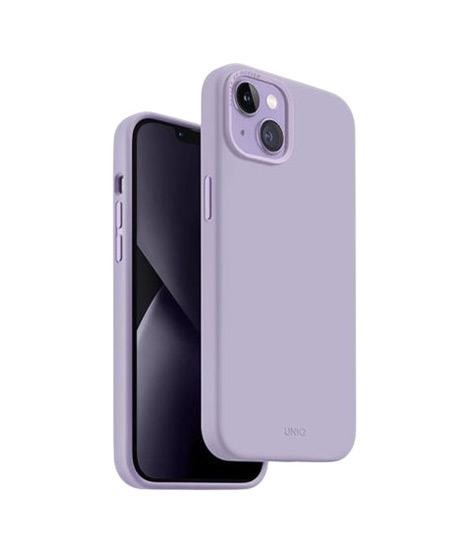 iShopping - Uniq Lino Case For iPhone 14 - Lilac