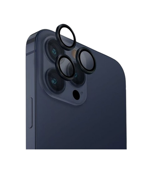 iShopping - Uniq Optix Aluminium Camera Lens Protector For iPhone 15 Pro Max Deep Navy