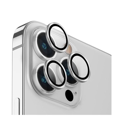 iShopping - Uniq Optix Camera Lens Protector For iPhone 14 Pro/Max - Silver