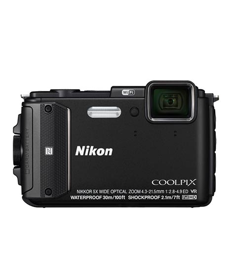 iShopping - Nikon Coolpix AW130 Waterproof Digital Camera Black