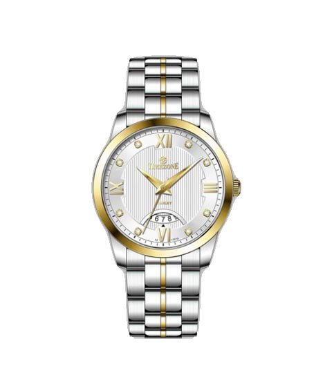 iShopping - Timezone Verve Pulse Watch For Men Two Tone Gold (TZ-1331)