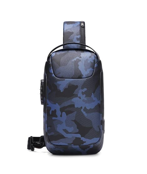 iShopping - Aopinyou Fanny Pack Crossbody Bag For Men Army Blue (AP-37)