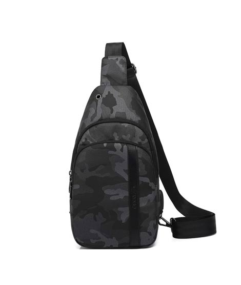 iShopping - Poso Casual Chest Bag For Men Army Grey (PS-326)