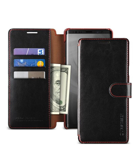 iShopping - VRS Design Layered Dandy Leather Black Case For Galaxy Note 9