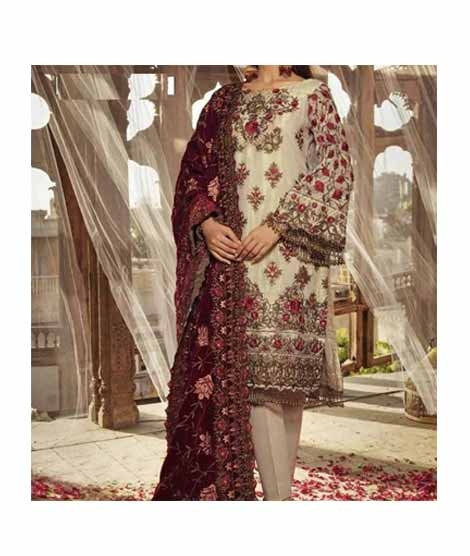 iShopping - Waqas Collection Unstitched Suit For Women 3 Pieces (0009)