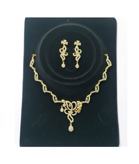 iShopping - Wish Indian Design Gold Plated Traditional Jewellery Set For Women (0043)