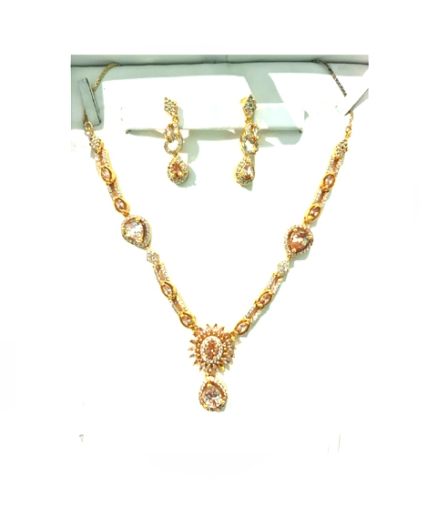 iShopping - Wish Indian Design Gold Plated Traditional Jewellery Set For Women (0058)