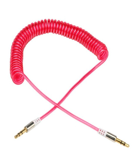 iShopping - Wish Hub 3.5mm Aux Cables For Car Red