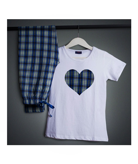 iShopping - Wokstore Garments Printed Pajamas Suit For Women White