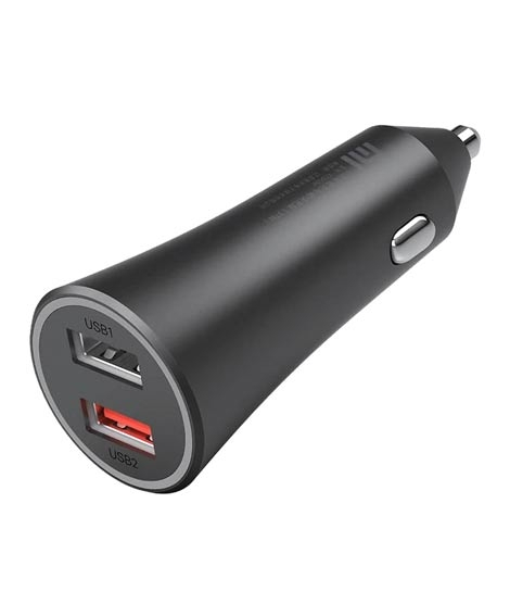 iShopping - Xiaomi Mi 37W Dual Port USB Car Charger Black