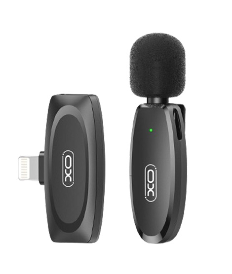 iShopping - XO Lightening Wireless Collar Microphone For iPhone - Black (MKF08B)
