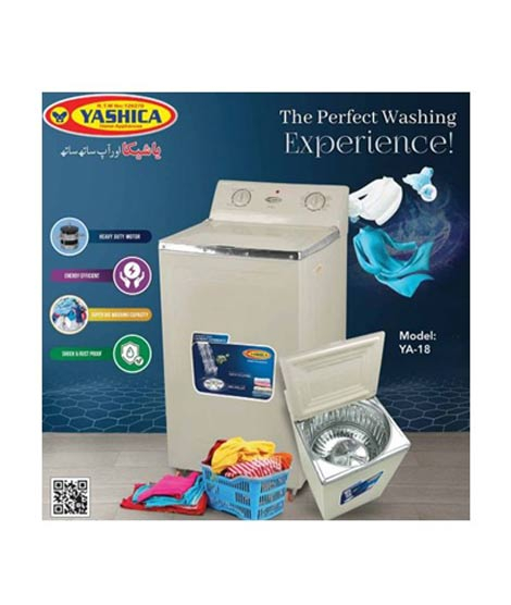 iShopping - Yashica Top Load Metal Body Washing Machine (YA-18)
