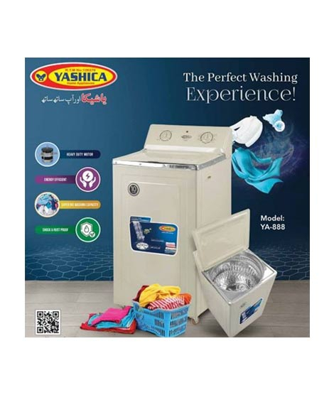 iShopping - Yashica Top Load Metal Body Washing Machine (YA-888)