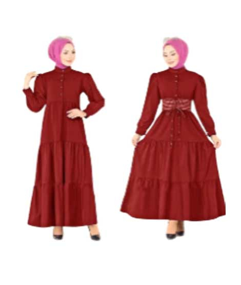 iShopping - ZamZam Turkish Patchwork Maxi For Women-Red