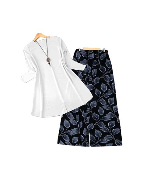 iShopping - ZamZam Western Dress - 2pc For Women-White