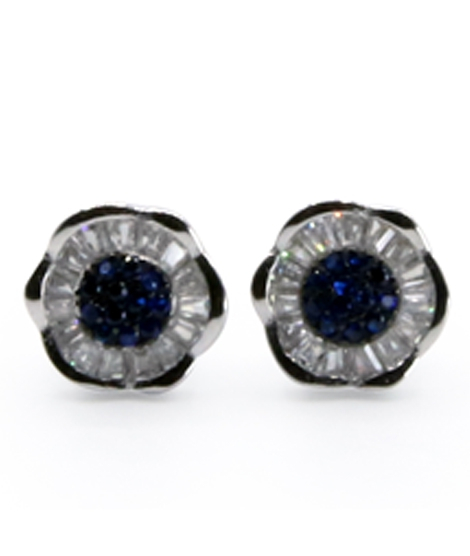 iShopping - Zed Eye Berry Bluster Earrings For Women Blue (ISE106A)