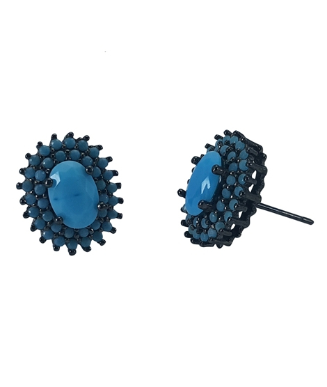 iShopping - Zed Eye Blue Moon Earrings For Women (ISE043)