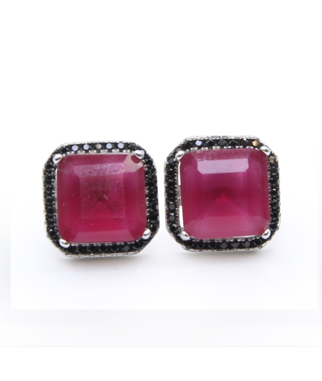 iShopping - Zed Eye Cyno Squares Earrings For Women Dark (ISE122E)