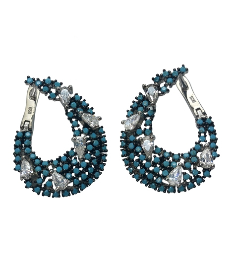 iShopping - Zed Eye Harp Earrings For Women (ISE040)