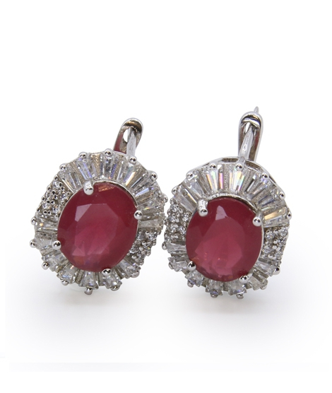 iShopping - Zed Eye Red Mist Earrings For Women (ISE157)