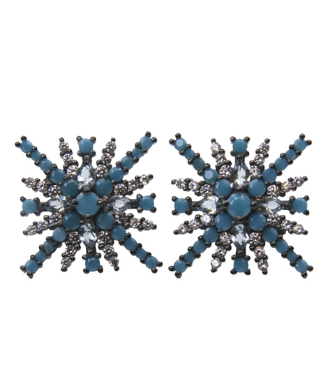 iShopping - Zed Eye Stellar Burst Earrings For Women Turquoise (ISE078C)