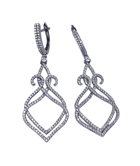 iShopping - Zed Eye Vacant Hearts Earrings For Women (ISE039)