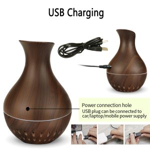 Ferozi Traders Mini Aroma Humidifier Dark Brown 100ml
