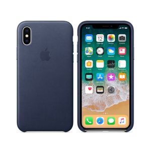 Apple Leather Case For iPhone X/XS - Midnight Blue